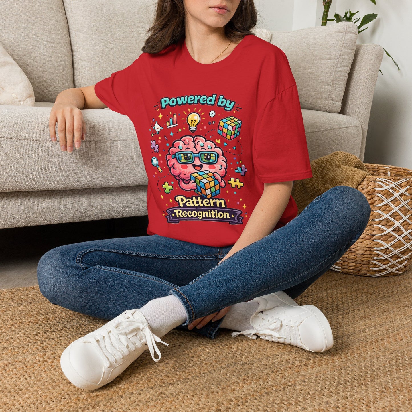 Pattern Recognition T-Shirt — "Autism Awareness" Brain Graphic Tee