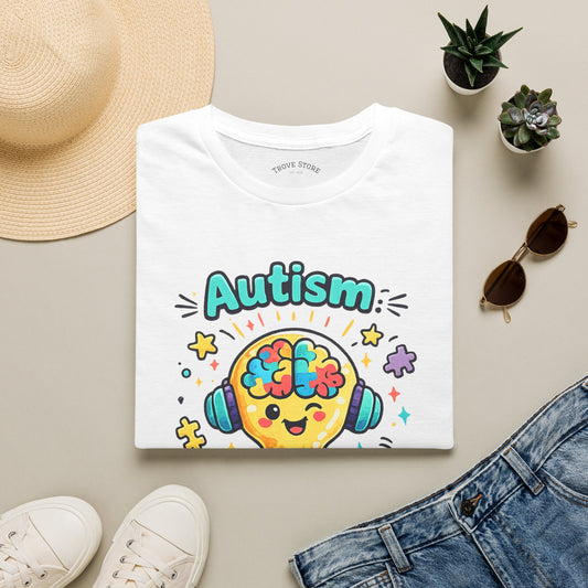 Autism Awareness T-Shirt — Cute 'Loading Genius' Puzzle Lightbulb Design