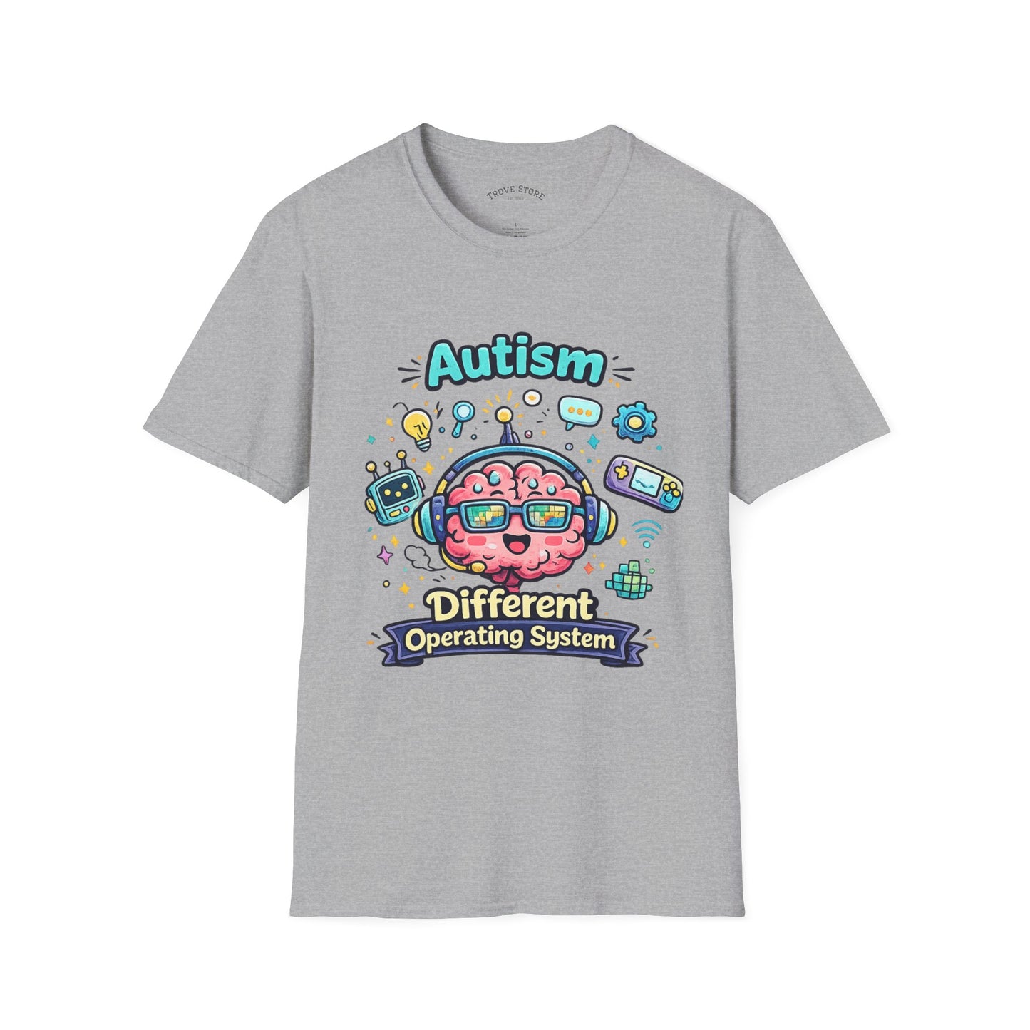 Autism 'Different Operating System' T-Shirt — Cute Brain Tech Design