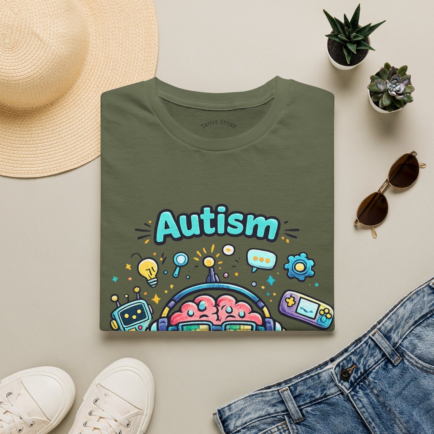 Autism 'Different Operating System' T-Shirt — Cute Brain Tech Design