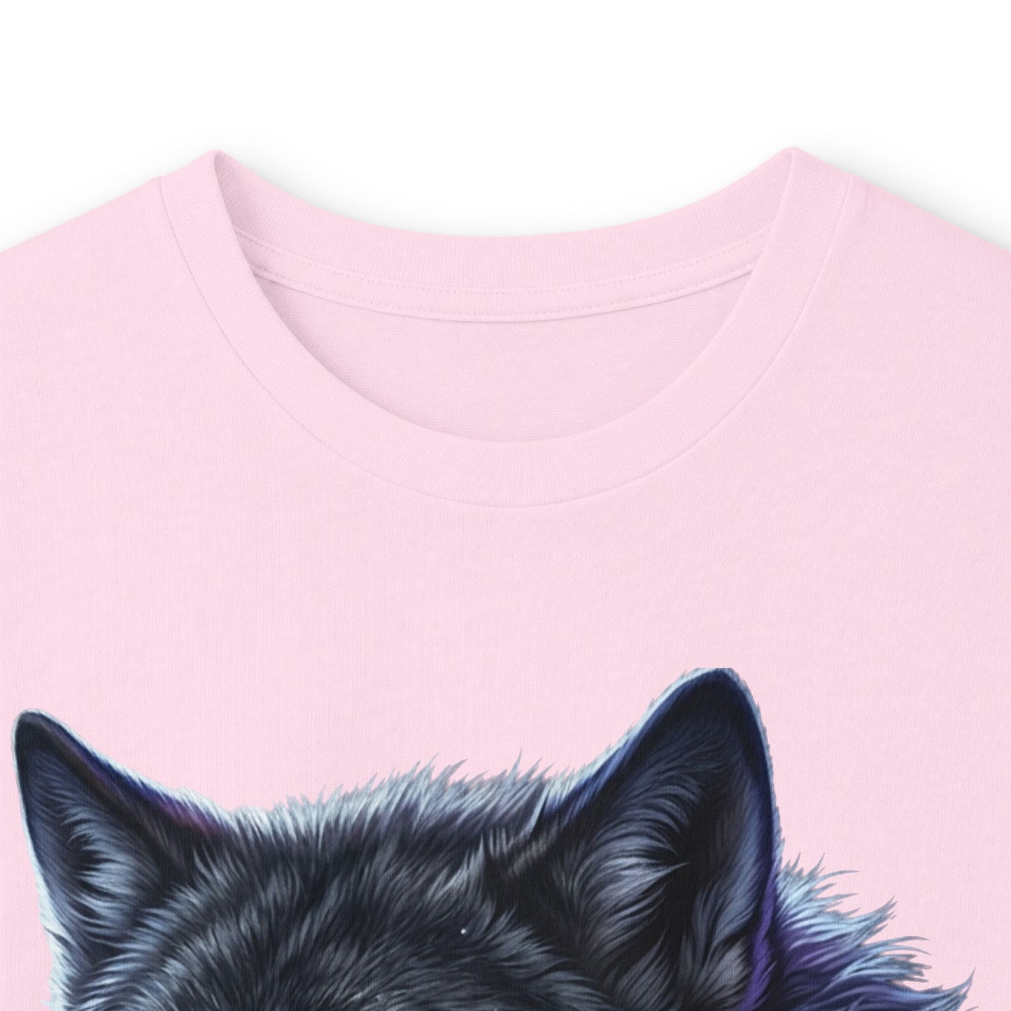 Black Wolf Head Long Sleeve Tee — Fierce Wildlife Graphic Shirt