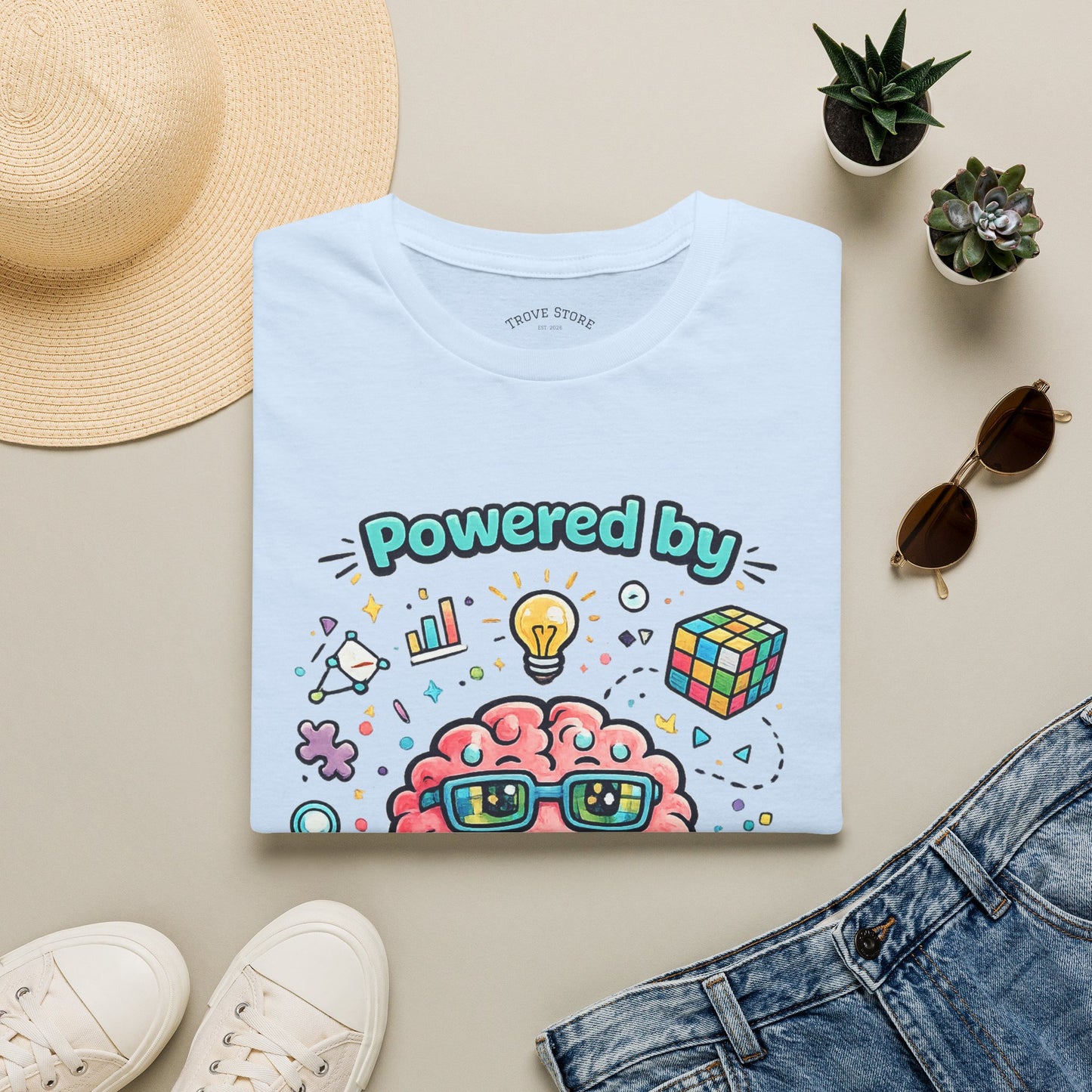 Pattern Recognition T-Shirt — "Autism Awareness" Brain Graphic Tee
