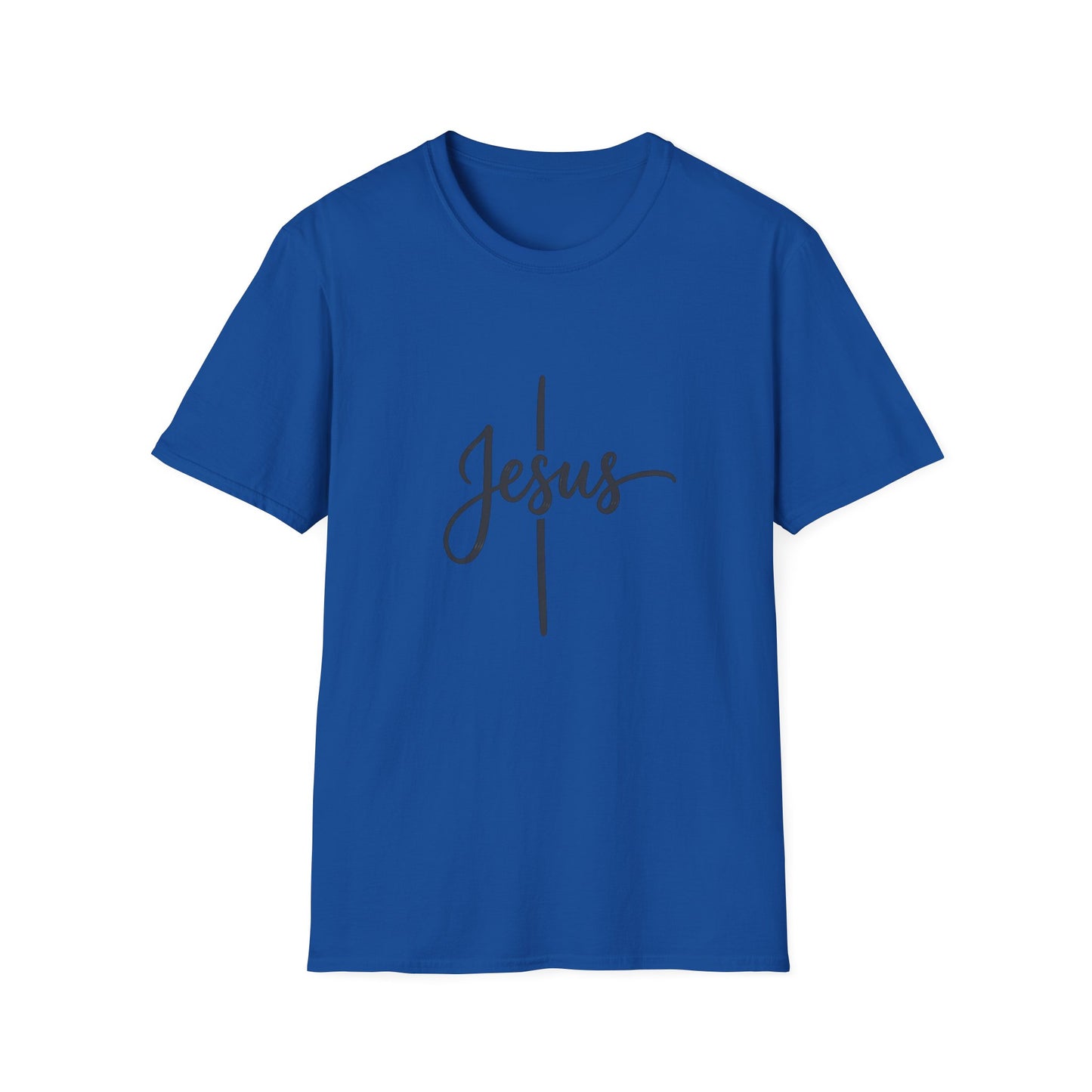 Jesus Script Cross T-Shirt — Faith Christian Tee