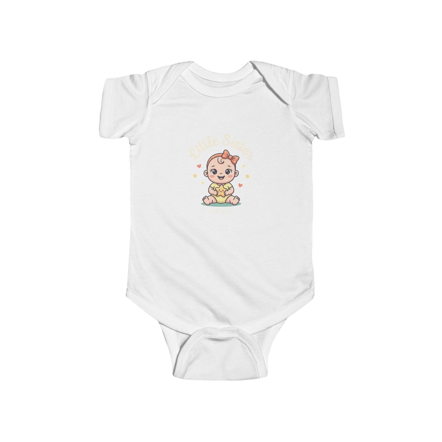 Cute Star Baby Bodysuit — Kawaii Sitting Infant Onesie