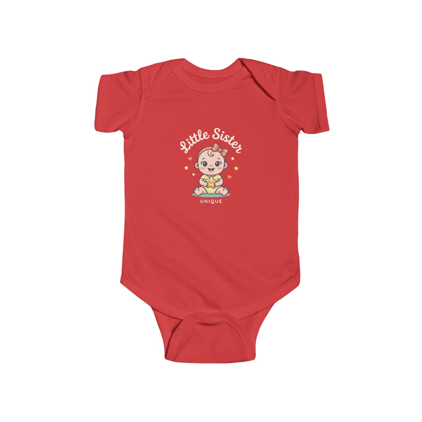 Cute Star Baby Bodysuit — Kawaii Sitting Infant Onesie