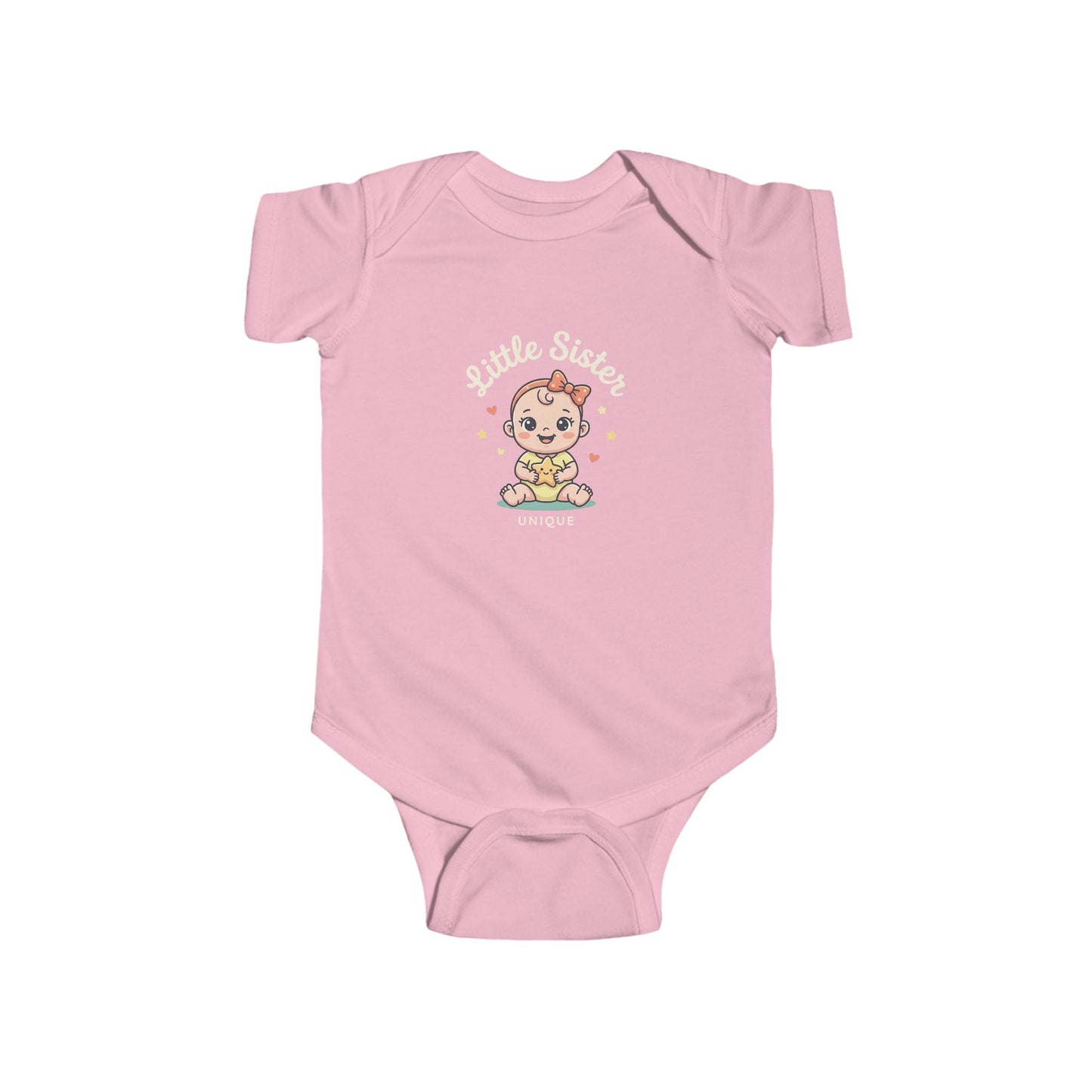 Cute Star Baby Bodysuit — Kawaii Sitting Infant Onesie