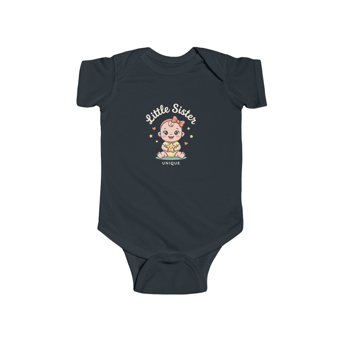 Cute Star Baby Bodysuit — Kawaii Sitting Infant Onesie
