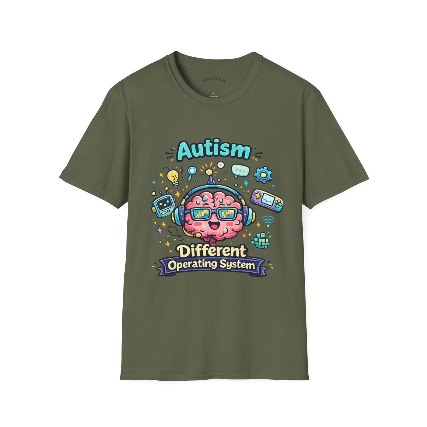 Autism 'Different Operating System' T-Shirt — Cute Brain Tech Design