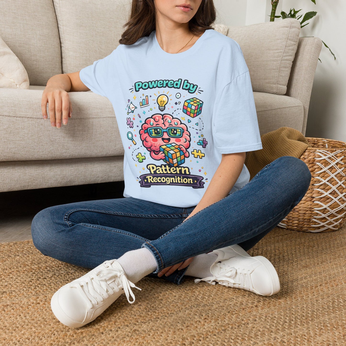 Pattern Recognition T-Shirt — "Autism Awareness" Brain Graphic Tee