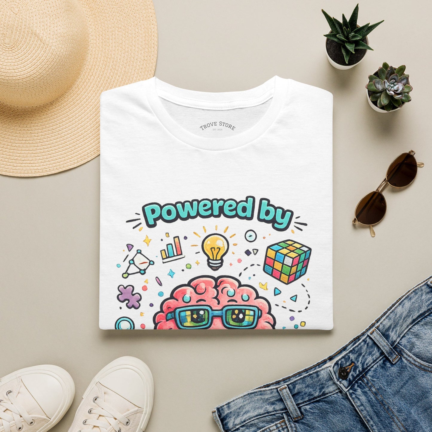 Pattern Recognition T-Shirt — "Autism Awareness" Brain Graphic Tee