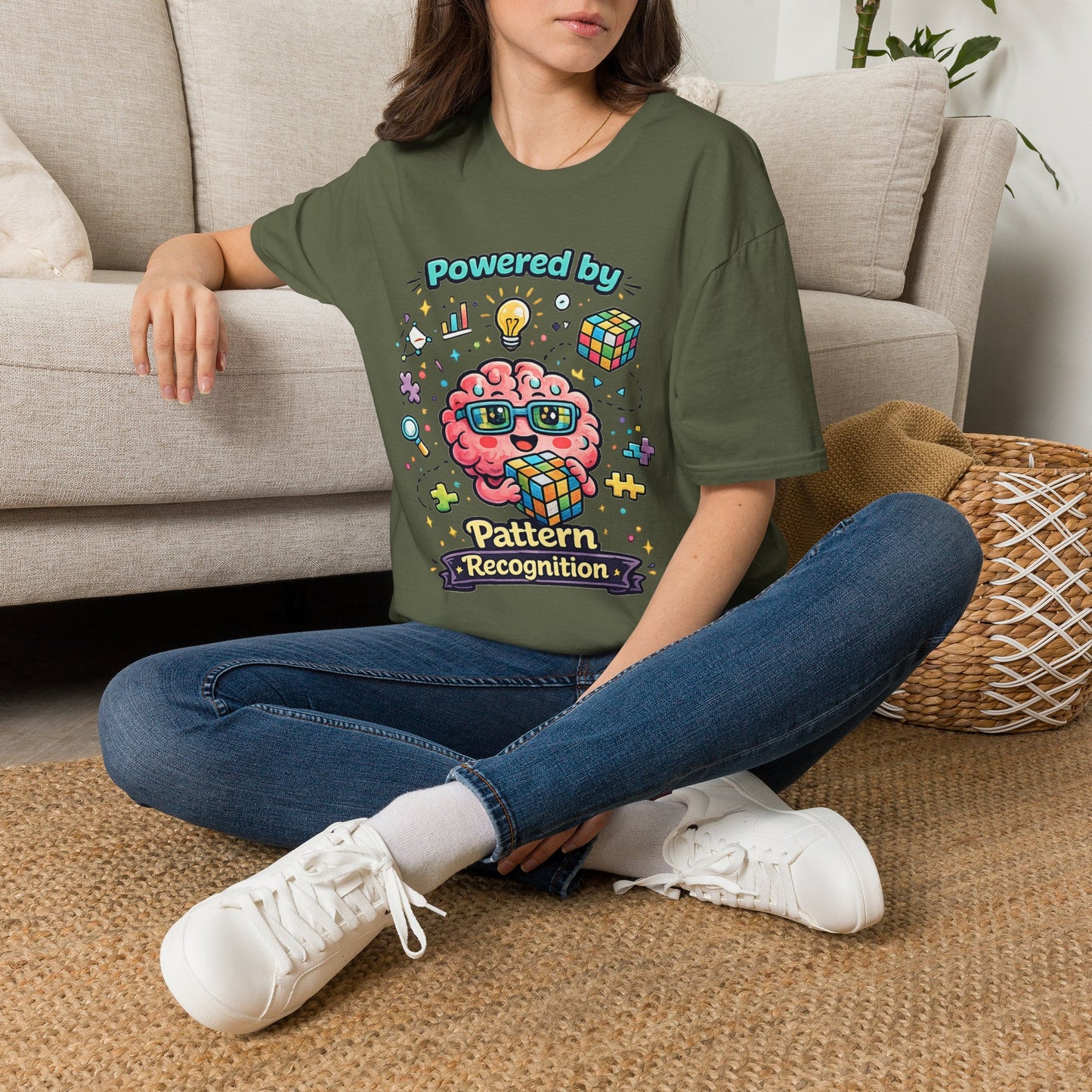 Pattern Recognition T-Shirt — "Autism Awareness" Brain Graphic Tee