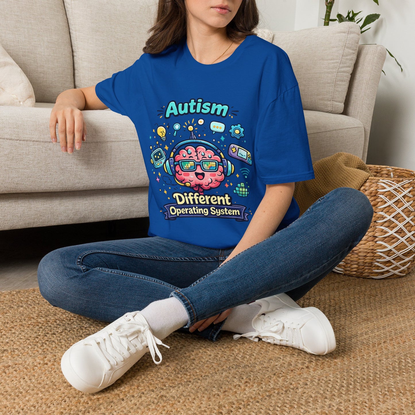 Autism 'Different Operating System' T-Shirt — Cute Brain Tech Design