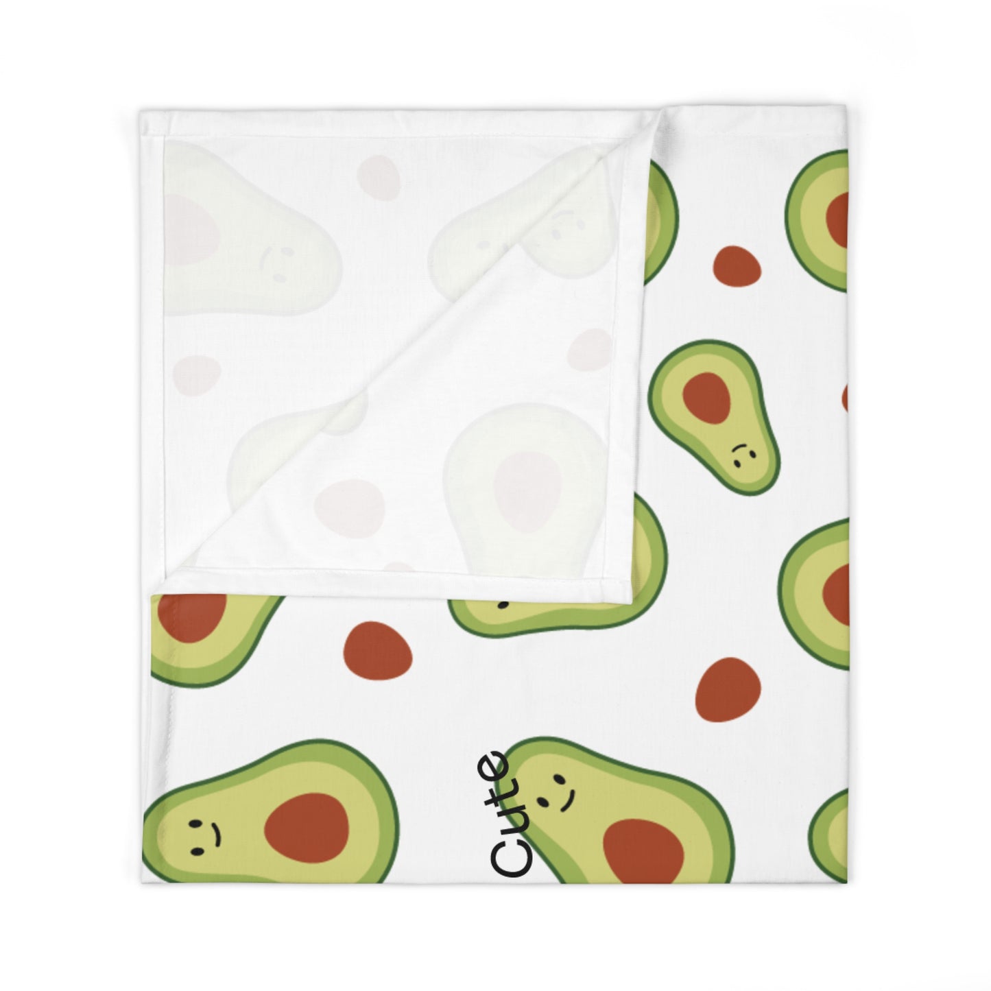 Avocado Baby Swaddle Blanket – "Holy Guacamole I’m Cute" Cute Avocado Pattern Newborn Wrap