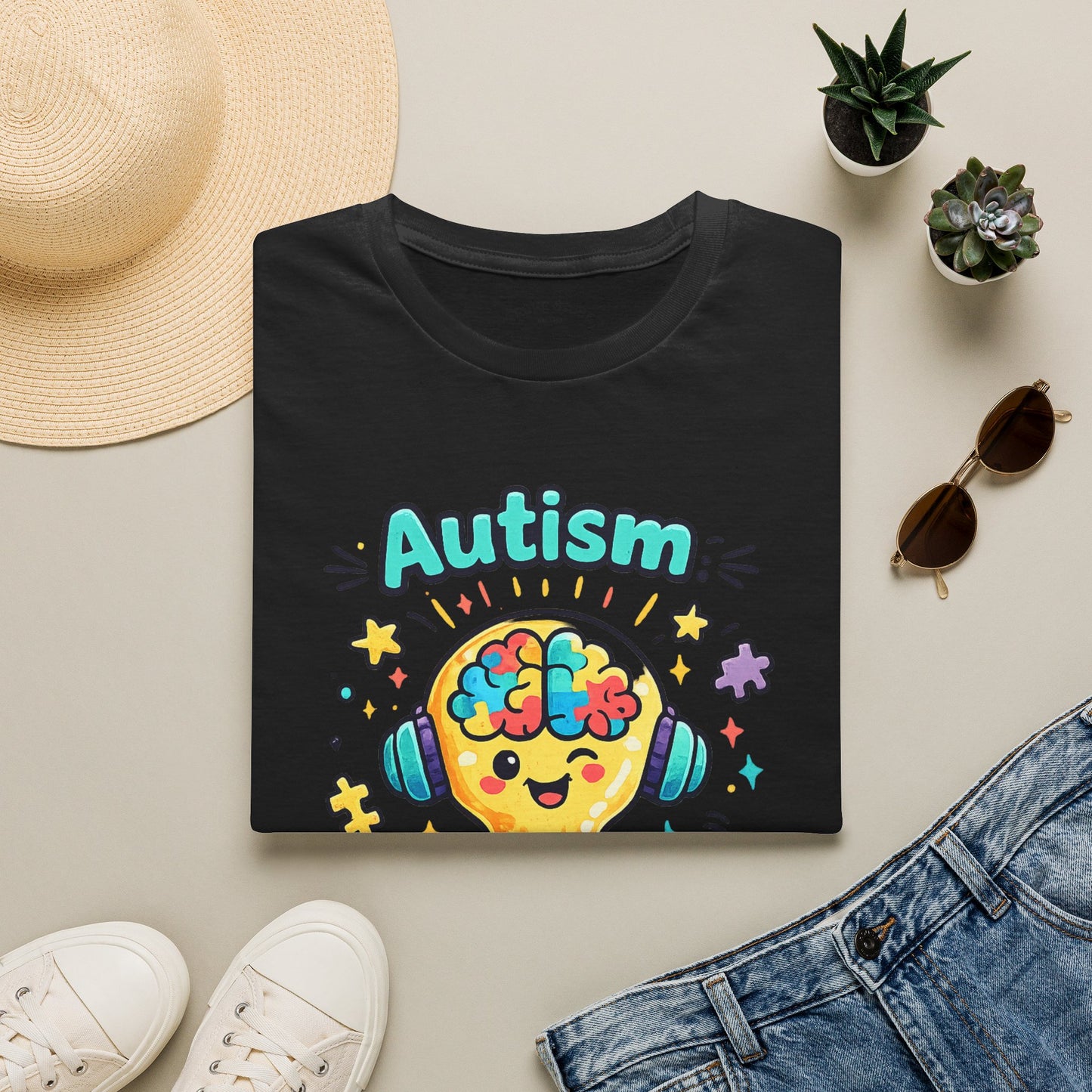 Autism Awareness T-Shirt — Cute 'Loading Genius' Puzzle Lightbulb Design
