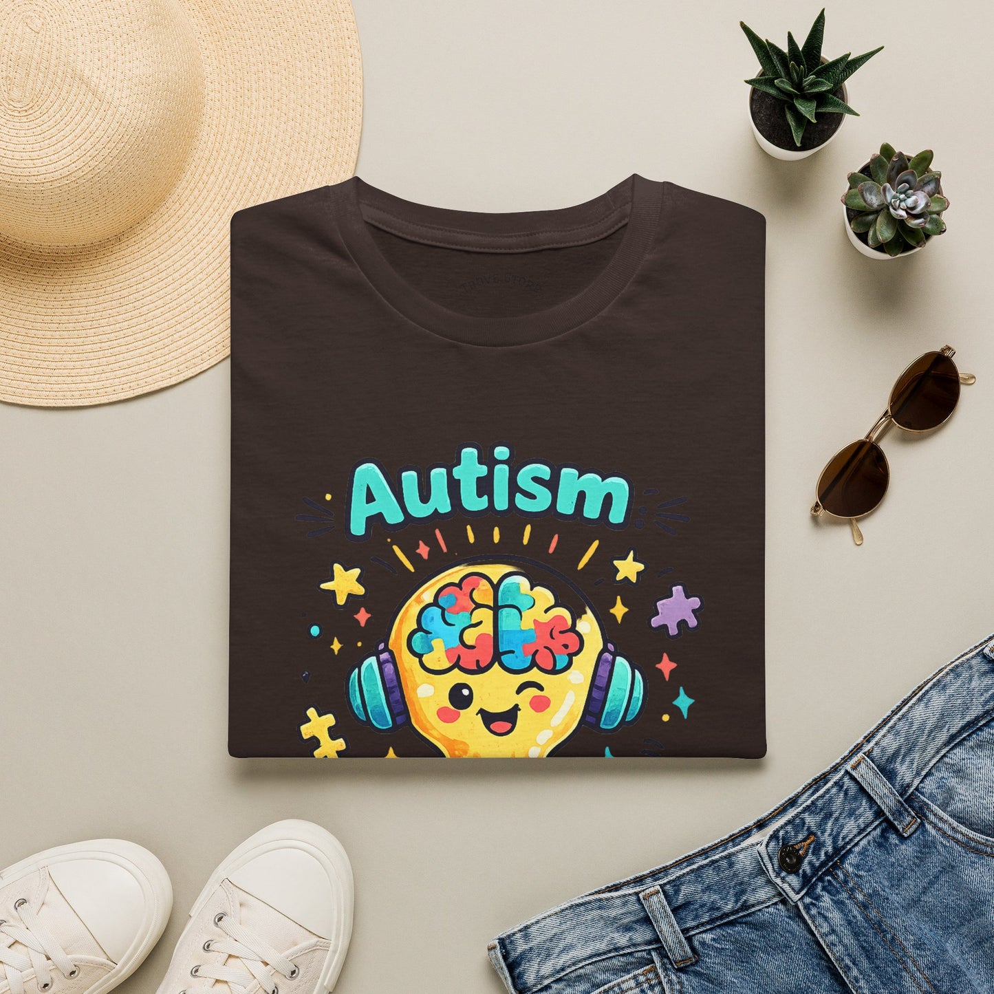 Autism Awareness T-Shirt — Cute 'Loading Genius' Puzzle Lightbulb Design