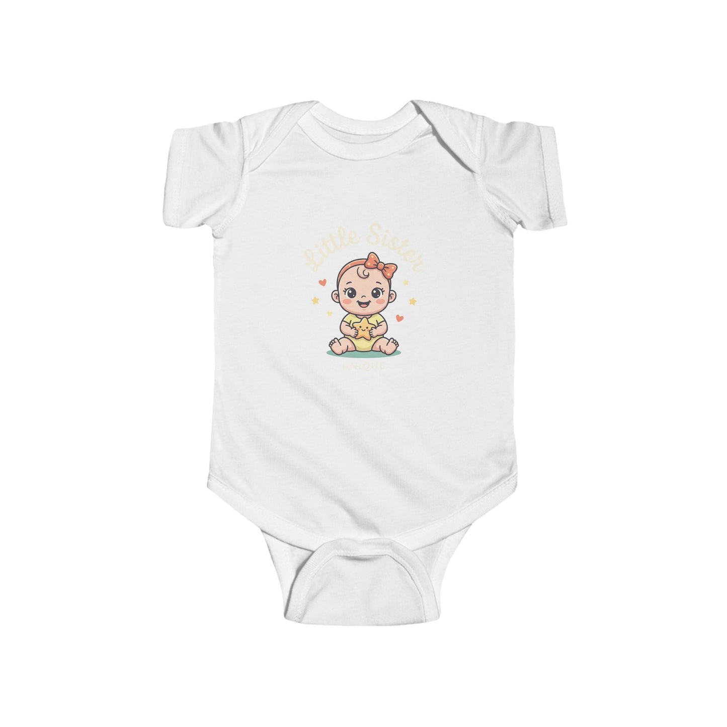 Cute Baby Bodysuit — Cartoon Baby Girl Graphic Infant Onesie
