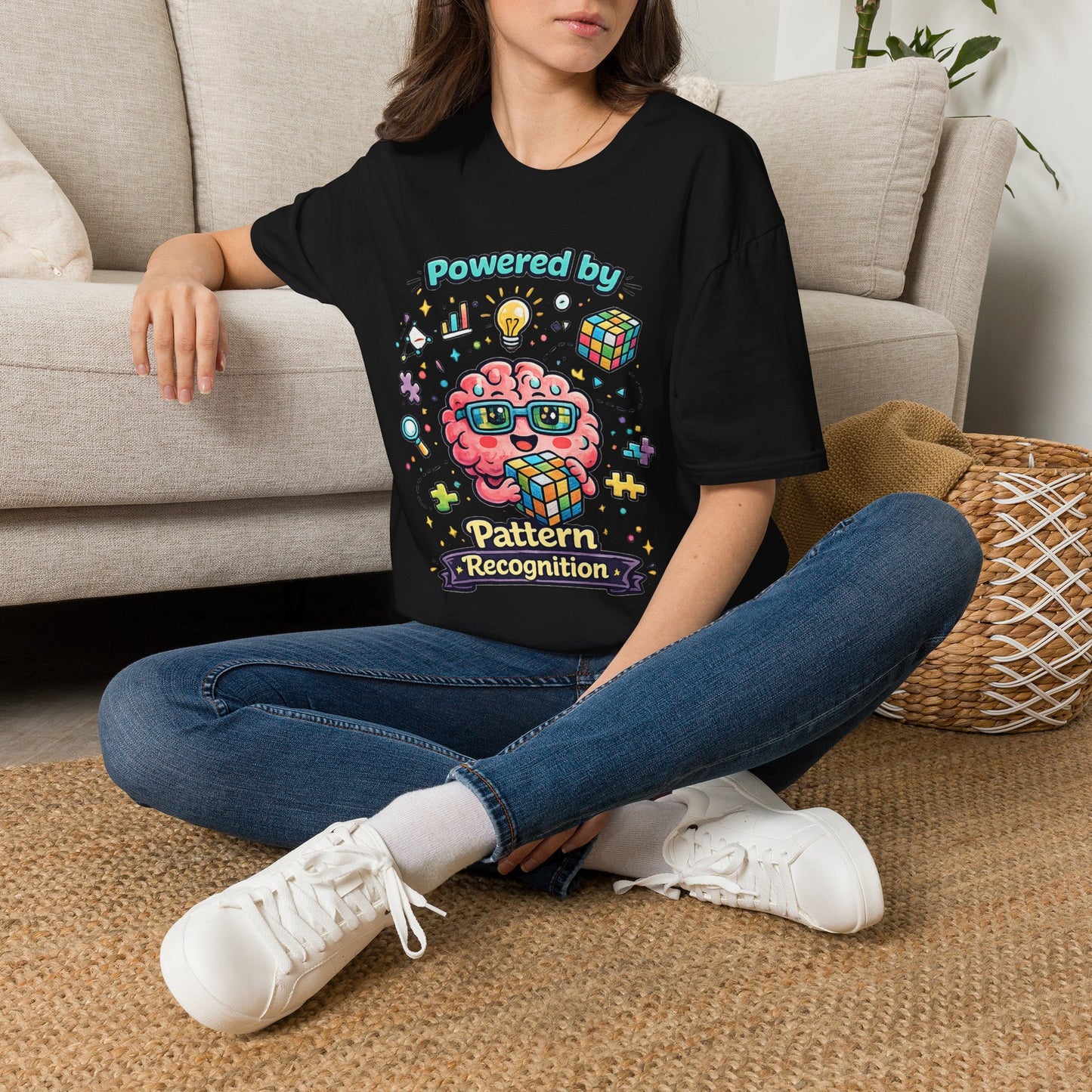 Pattern Recognition T-Shirt — "Autism Awareness" Brain Graphic Tee