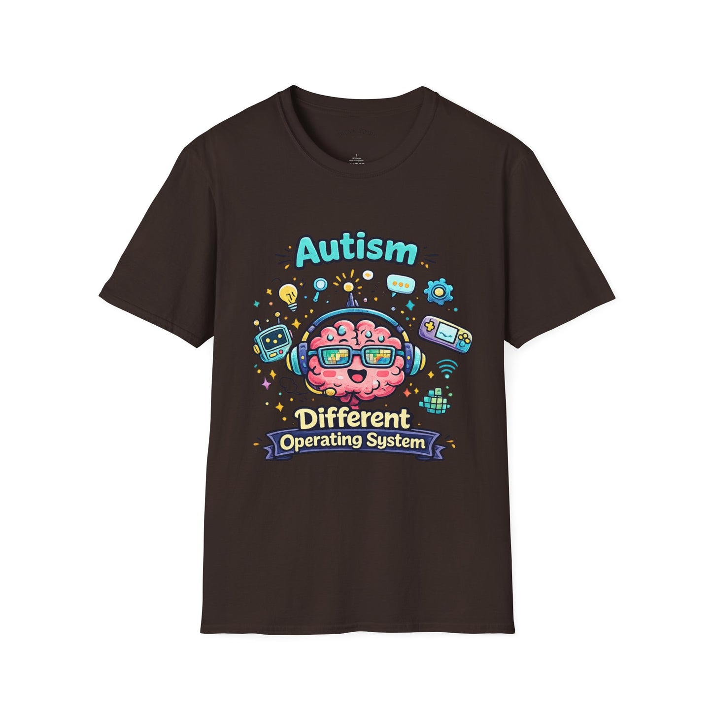 Autism 'Different Operating System' T-Shirt — Cute Brain Tech Design