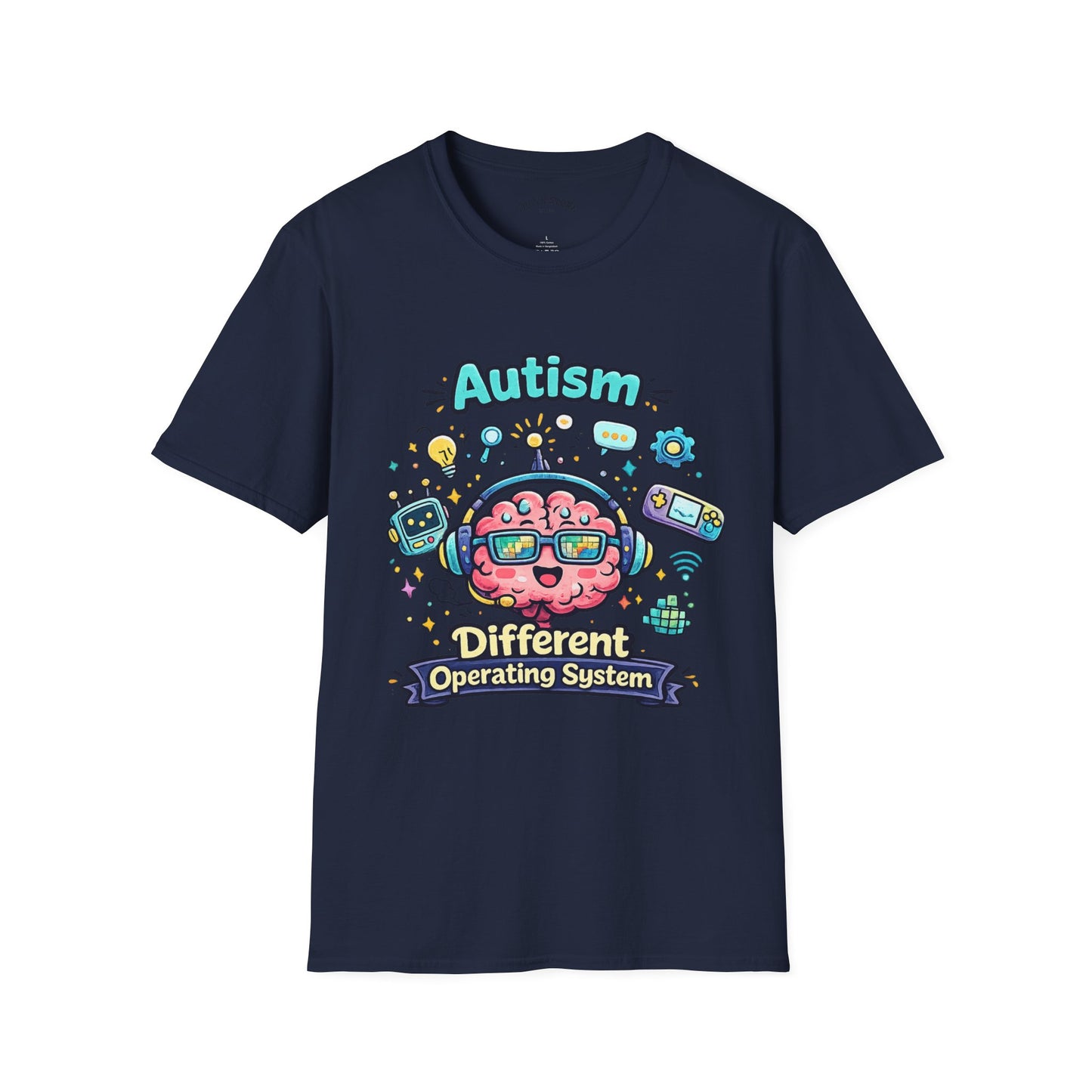 Autism 'Different Operating System' T-Shirt — Cute Brain Tech Design