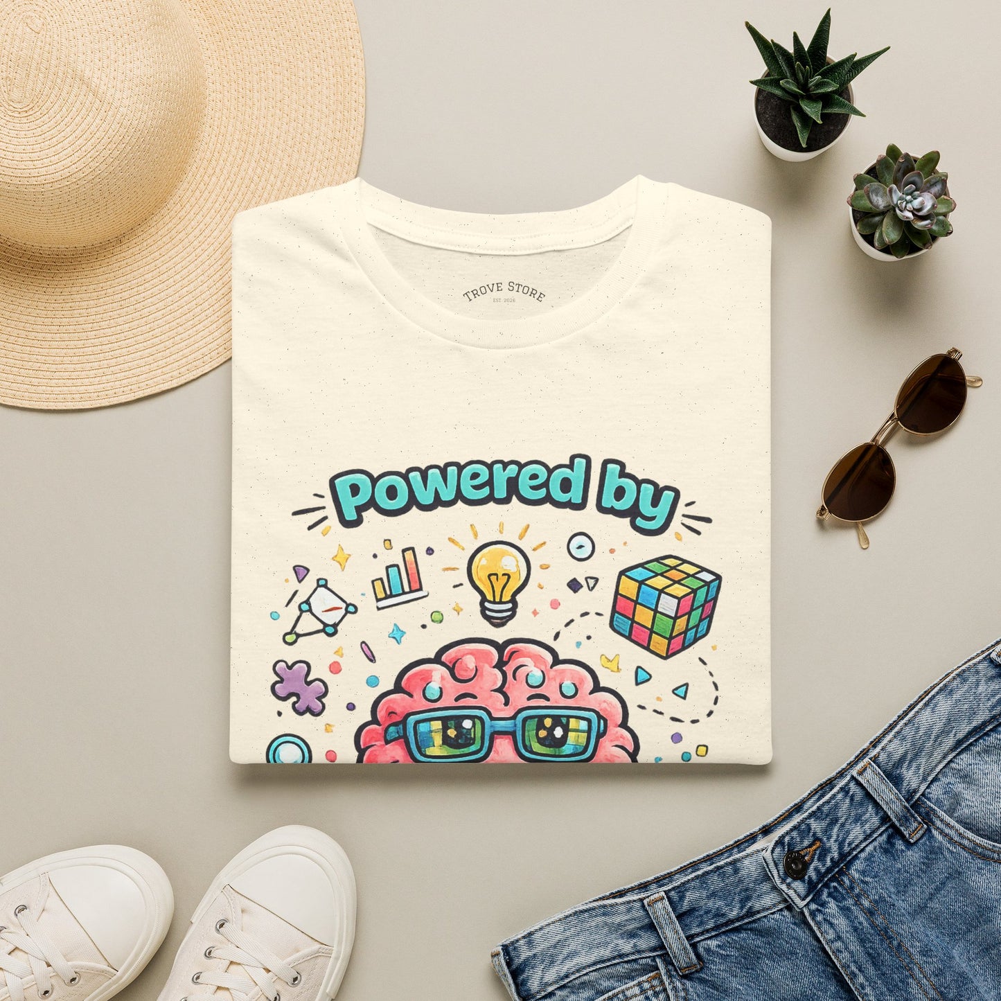 Pattern Recognition T-Shirt — "Autism Awareness" Brain Graphic Tee