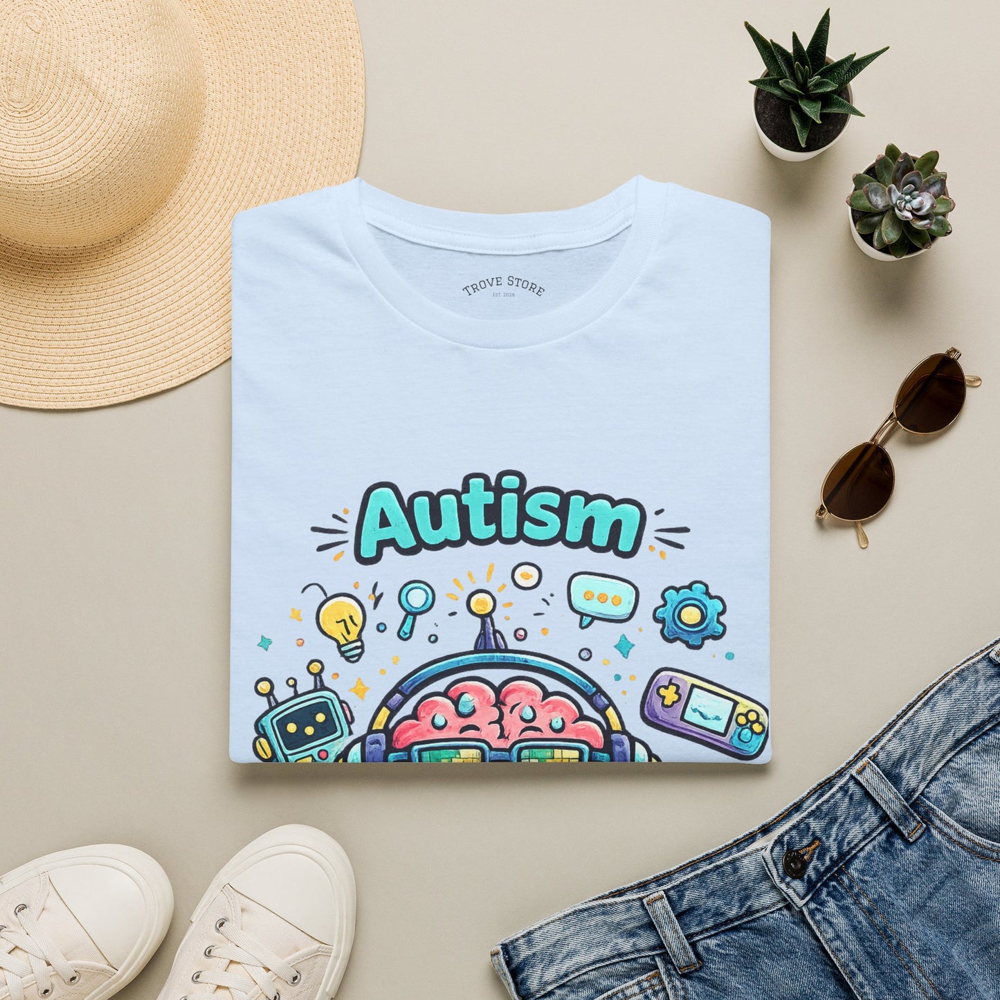 Autism 'Different Operating System' T-Shirt — Cute Brain Tech Design