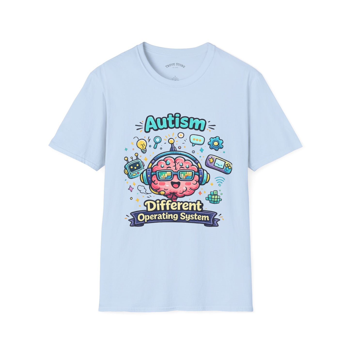 Autism 'Different Operating System' T-Shirt — Cute Brain Tech Design