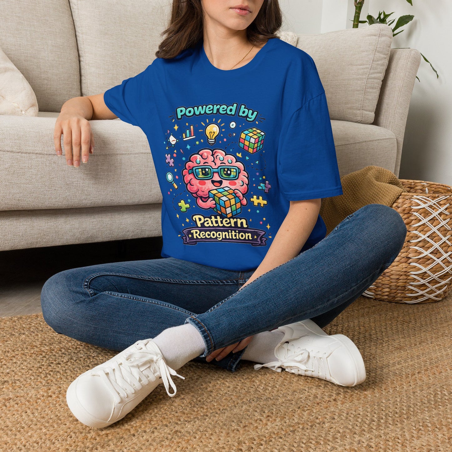 Pattern Recognition T-Shirt — "Autism Awareness" Brain Graphic Tee