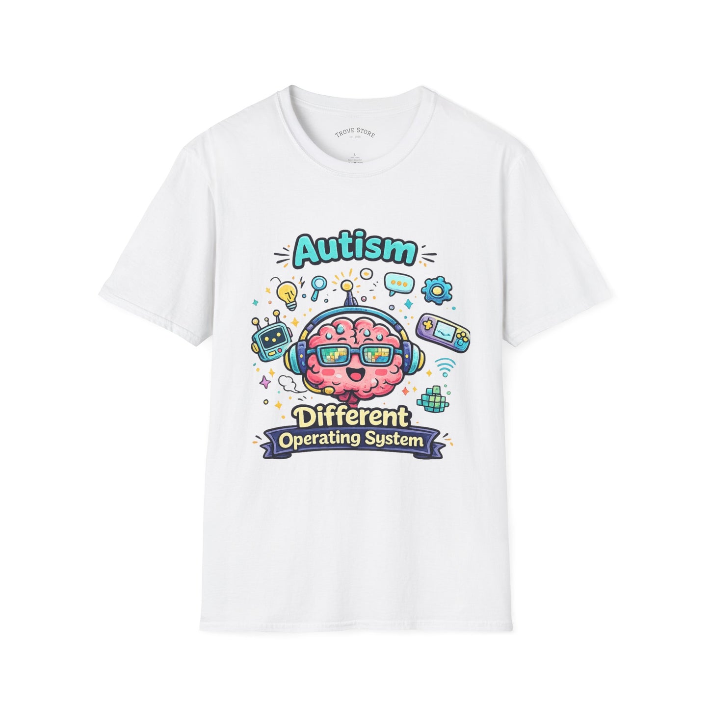 Autism 'Different Operating System' T-Shirt — Cute Brain Tech Design