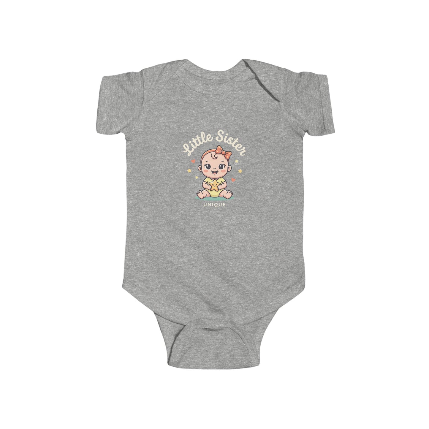 Cute Star Baby Bodysuit — Kawaii Sitting Infant Onesie