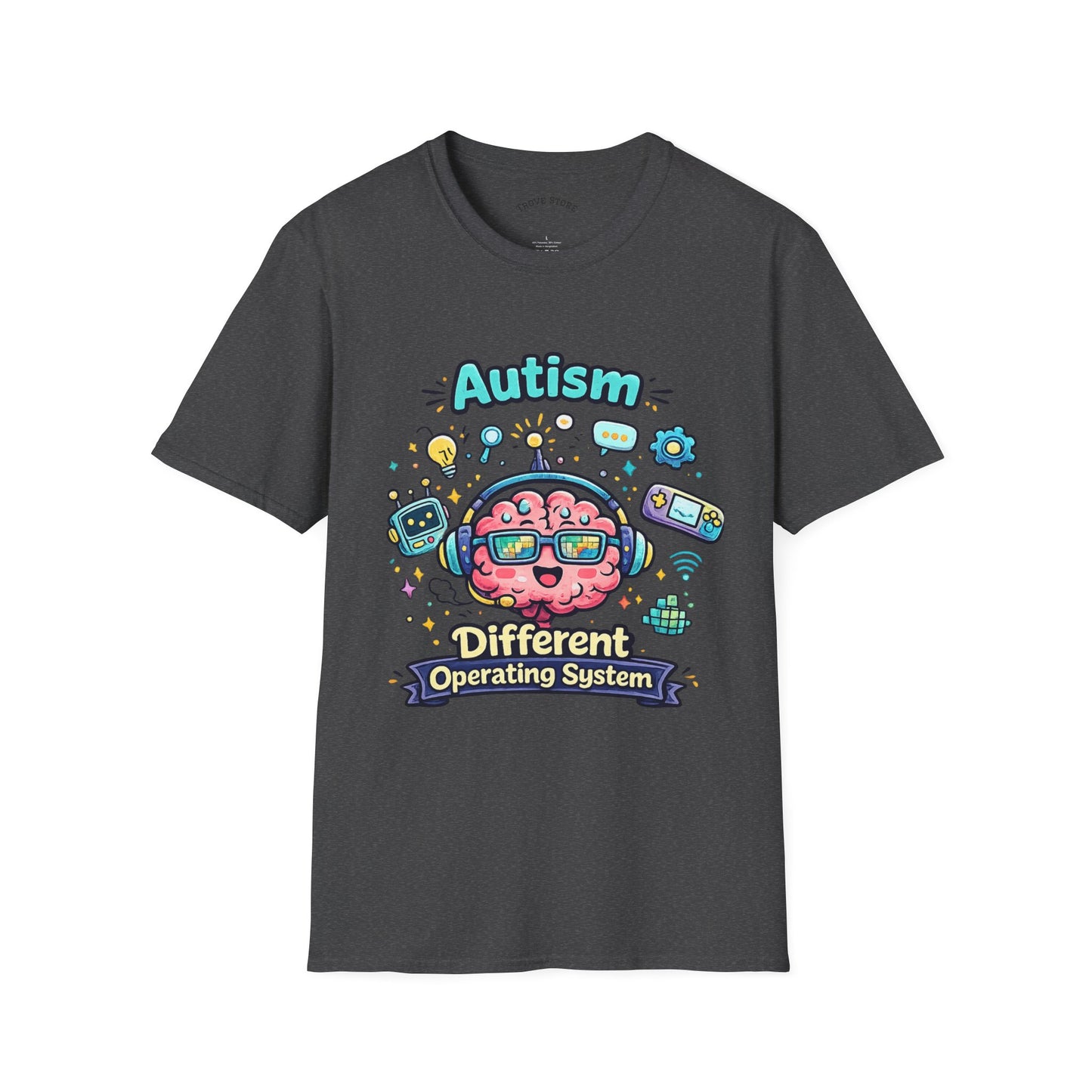 Autism 'Different Operating System' T-Shirt — Cute Brain Tech Design
