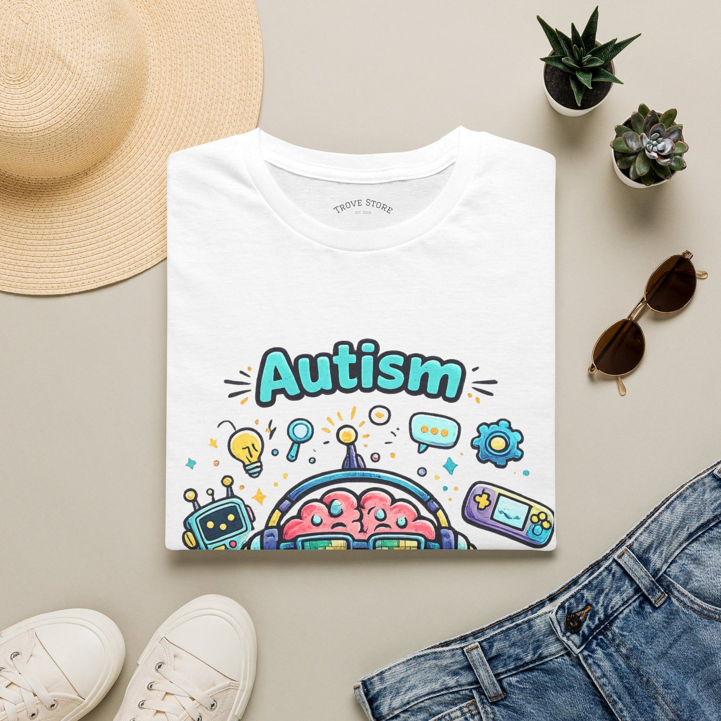 Autism 'Different Operating System' T-Shirt — Cute Brain Tech Design