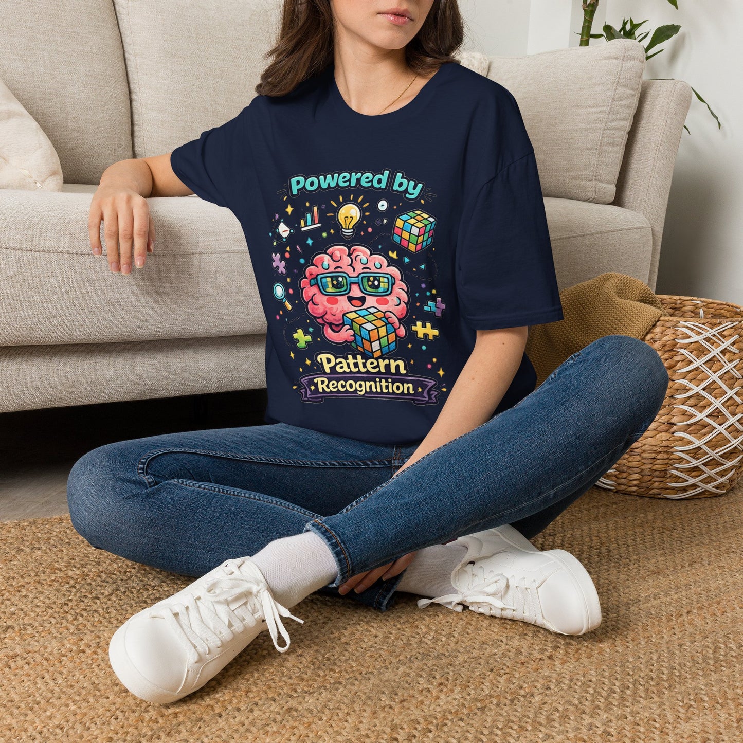 Pattern Recognition T-Shirt — "Autism Awareness" Brain Graphic Tee
