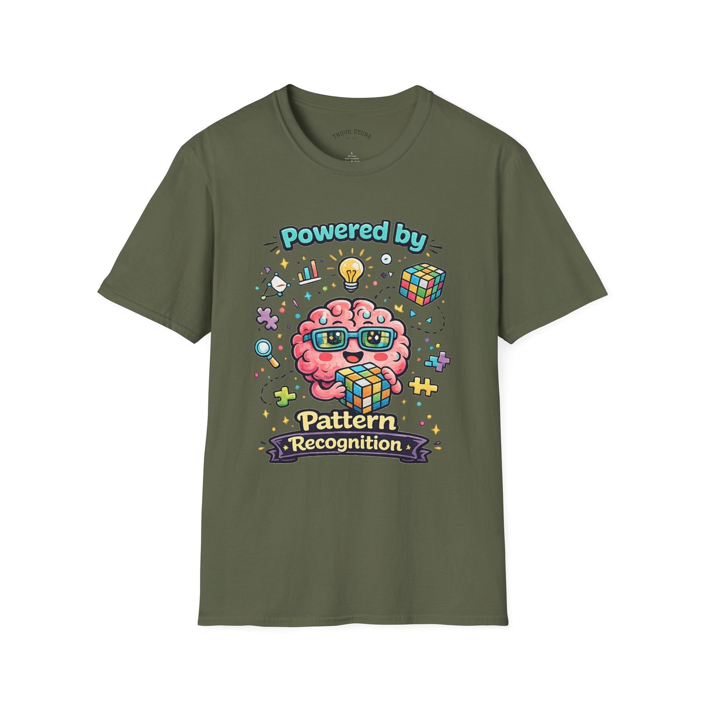 Pattern Recognition T-Shirt — "Autism Awareness" Brain Graphic Tee