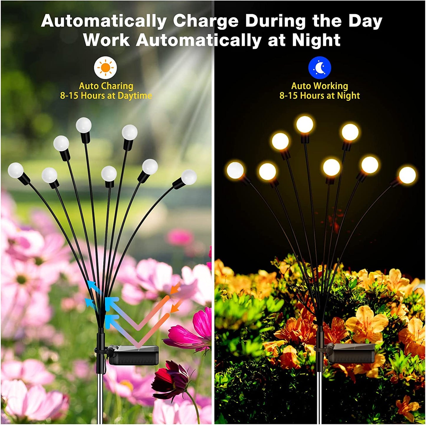 Enchanting Firefly Lights : Unique Solar Powered Garden Lights