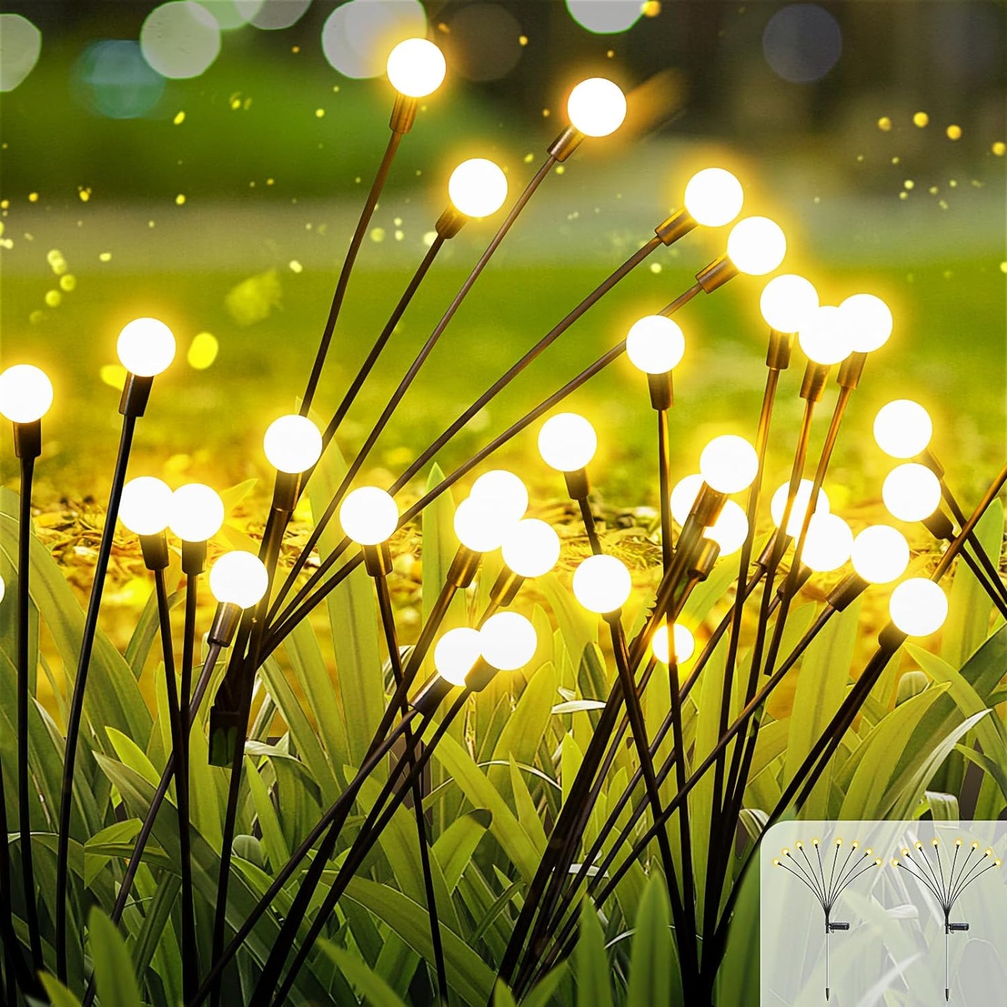 Enchanting Firefly Lights : Unique Solar Powered Garden Lights