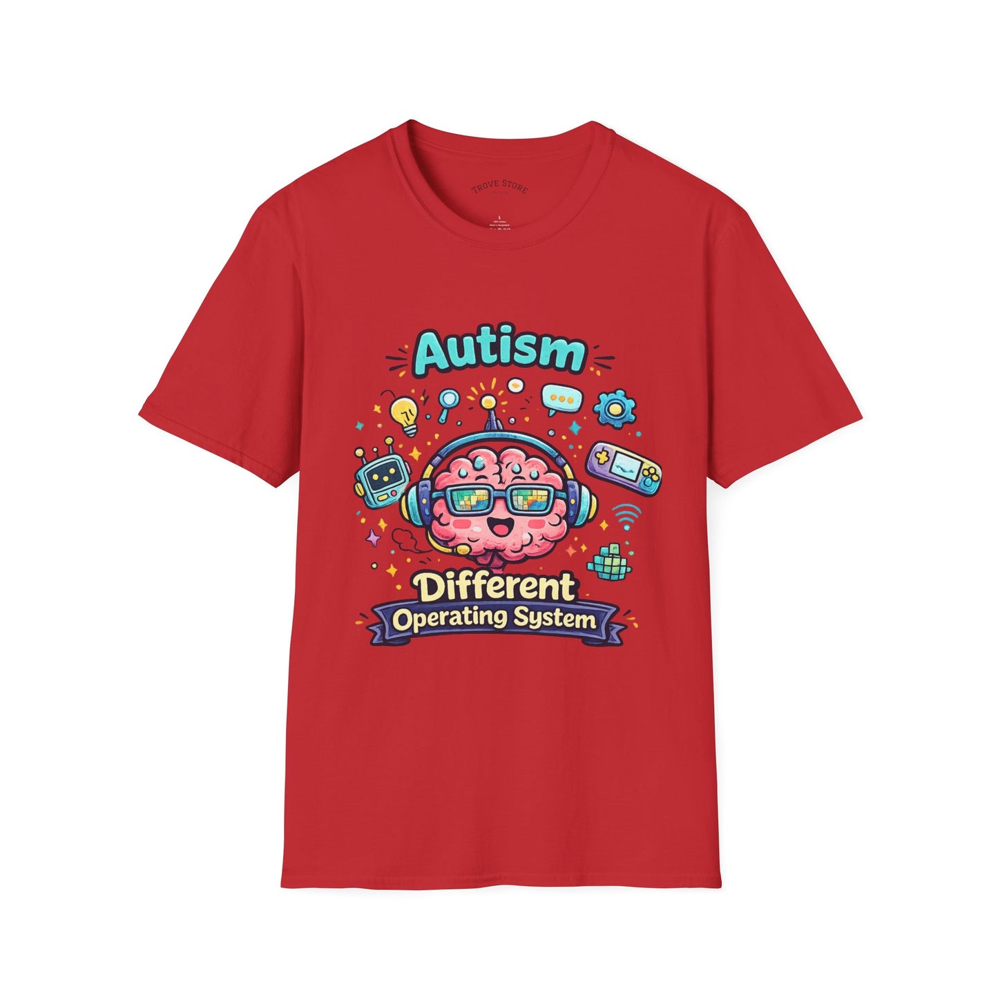 Autism 'Different Operating System' T-Shirt — Cute Brain Tech Design