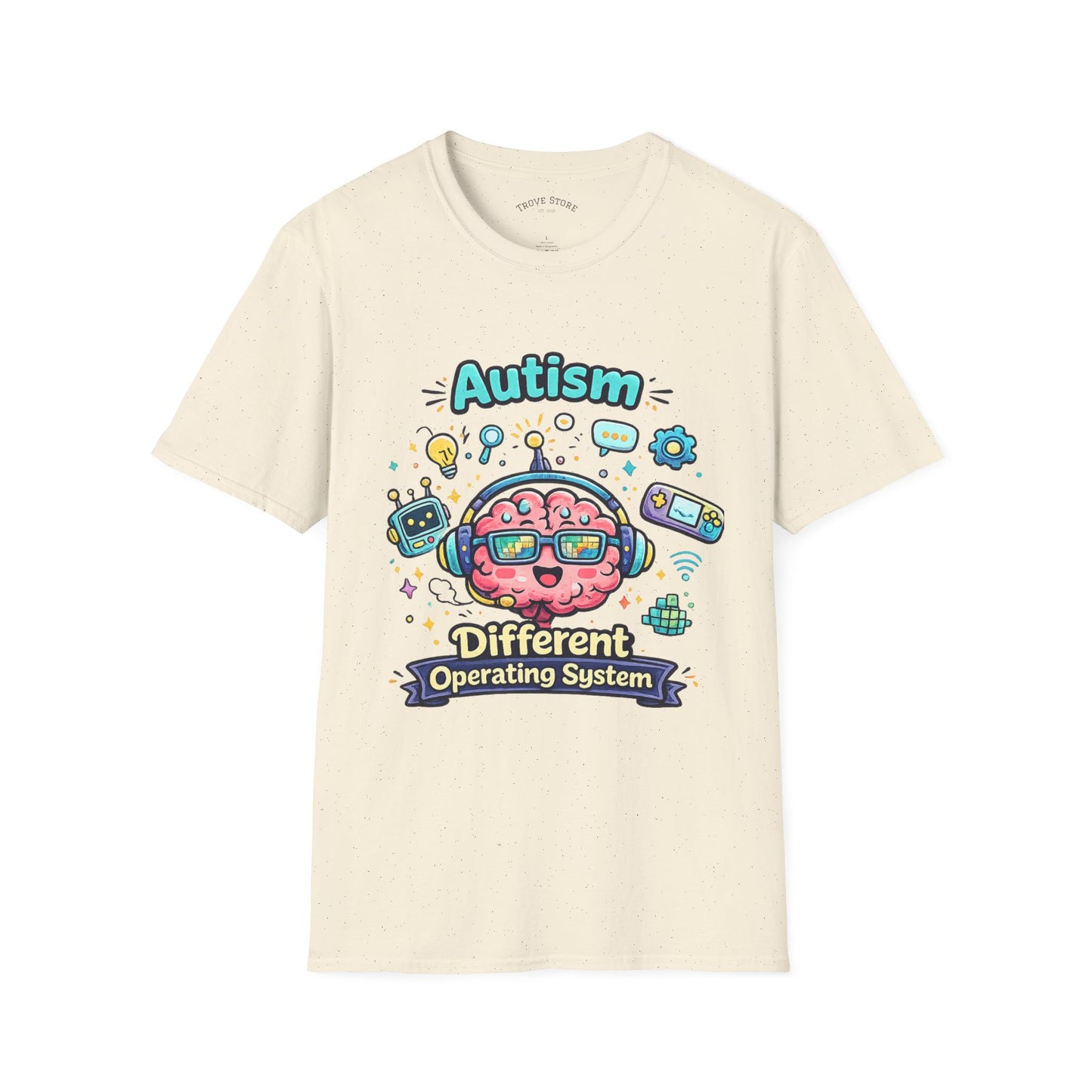 Autism 'Different Operating System' T-Shirt — Cute Brain Tech Design