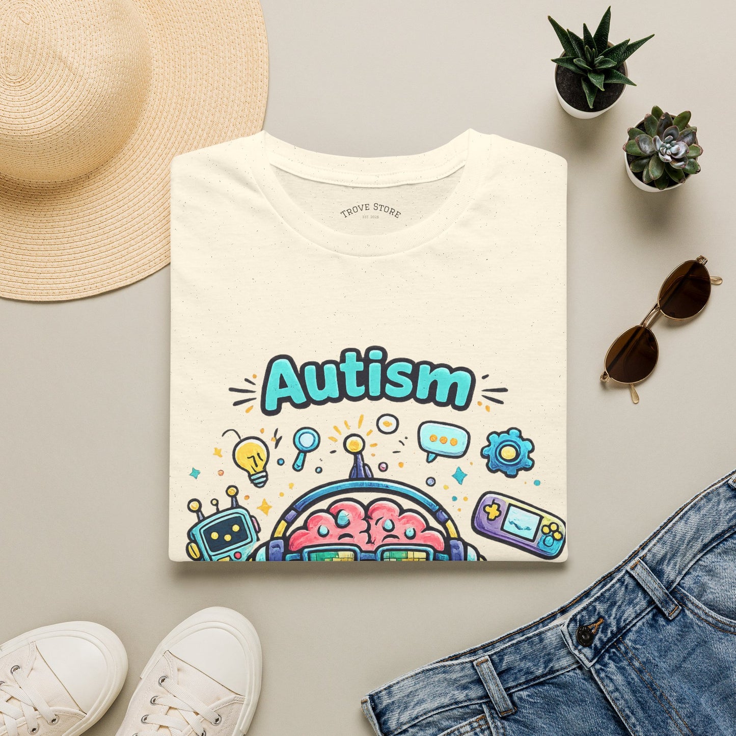 Autism 'Different Operating System' T-Shirt — Cute Brain Tech Design