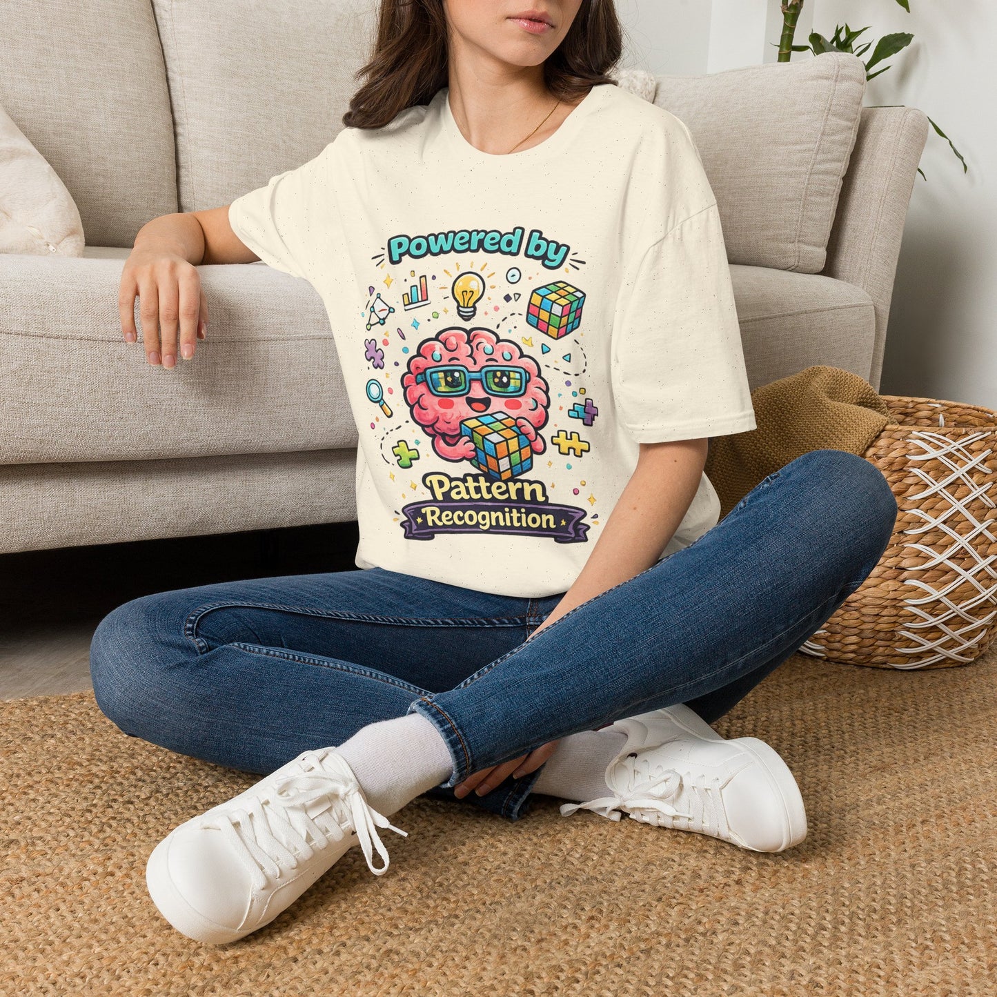 Pattern Recognition T-Shirt — "Autism Awareness" Brain Graphic Tee